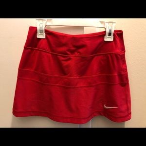 NIKE RED TENNIS SKIRT